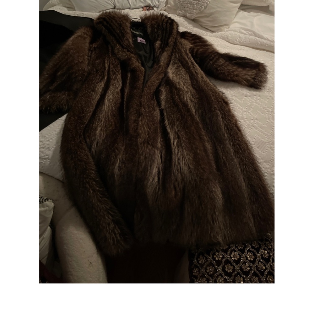 Mink for coat knee length